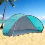 HI Abnehmbare Strandmuschel mit Windschutz, blau von HI, Zelte - Ref: Foro24-429133, Preis: 27,72 €, Rabatt: %