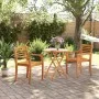 Folding garden table solid acacia wood Ø70x75 cm by vidaXL, Garden tables - Ref: Foro24-4004910, Price: 64,20 €, Discount: %