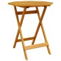 Folding garden table solid acacia wood Ø70x75 cm by vidaXL, Garden tables - Ref: Foro24-4004910, Price: 65,19 €, Discount: %