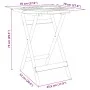Folding garden table solid acacia wood Ø70x75 cm by vidaXL, Garden tables - Ref: Foro24-4004910, Price: 64,20 €, Discount: %