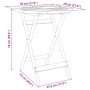 Folding garden table solid acacia wood Ø70x75 cm by vidaXL, Garden tables - Ref: Foro24-4004910, Price: 65,19 €, Discount: %