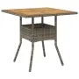 3-piece garden dining set with gray acacia PE rattan cushions by vidaXL, Garden sets - Ref: Foro24-3278699, Price: 230,75 €, ...