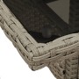 Garden dining set 5 pieces and light gray glass PE rattan cushions by vidaXL, Garden sets - Ref: Foro24-3278612, Price: 312,6...