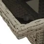 Garden dining set 5 pieces and light gray glass PE rattan cushions by vidaXL, Garden sets - Ref: Foro24-3278612, Price: 318,9...