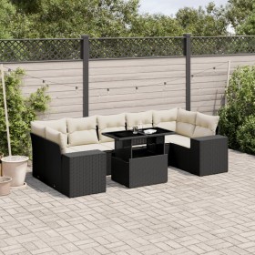 8-piece garden sofa set and black synthetic rattan cushions by vidaXL, Garden sets - Ref: Foro24-3269036, Price: 522,19 €, Di...