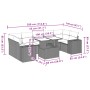 8-piece garden sofa set and black synthetic rattan cushions by vidaXL, Garden sets - Ref: Foro24-3269036, Price: 513,72 €, Di...