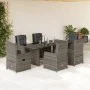 Garden dining set 7 pieces and gray synthetic rattan cushions by vidaXL, Garden sets - Ref: Foro24-3262783, Price: 946,62 €, ...