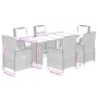 Set comedor jardín 7 pzas y cojines ratán sintético gris de vidaXL, Conjuntos de jardín - Ref: Foro24-3262783, Precio: 1,00 €...