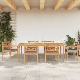 Garden dining set 7 pieces with dark gray cushions teak wood by vidaXL, Garden sets - Ref: Foro24-3155986, Price: 1,00 €, Dis...