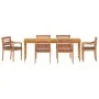 Garden dining set 7 pieces with dark gray cushions teak wood by vidaXL, Garden sets - Ref: Foro24-3155986, Price: 1,00 €, Dis...