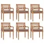 Garden dining set 7 pieces with dark gray cushions teak wood by vidaXL, Garden sets - Ref: Foro24-3155986, Price: 1,00 €, Dis...