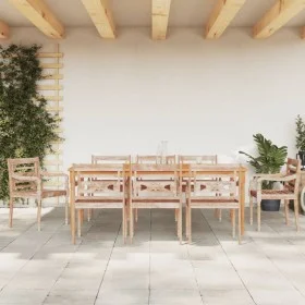 Batavia chairs 8 units solid teak wood whitewashed by vidaXL, Garden chairs - Ref: Foro24-3155990, Price: 844,22 €, Discount: %