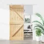 Sliding door with solid pine wood hardware 85x210 cm by vidaXL, Doors - Ref: Foro24-3203158, Price: 192,44 €, Discount: %