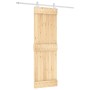 Schiebetür mit Beschlägen aus massivem Kiefernholz 70x210 cm von vidaXL, Türen - Ref: Foro24-3203179, Preis: 182,29 €, Rabatt: %