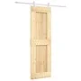 Sliding door with solid pine wood hardware 70x210 cm by vidaXL, Doors - Ref: Foro24-3203185, Price: 179,31 €, Discount: %