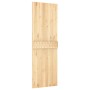Schiebetür mit Beschlägen aus massivem Kiefernholz 70x210 cm von vidaXL, Türen - Ref: Foro24-3203185, Preis: 182,61 €, Rabatt: %