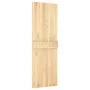 Sliding door with solid pine wood hardware 70x210 cm by vidaXL, Doors - Ref: Foro24-3203185, Price: 179,31 €, Discount: %