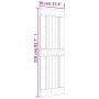Schiebetür mit Beschlägen aus massivem Kiefernholz 70x210 cm von vidaXL, Türen - Ref: Foro24-3203185, Preis: 182,61 €, Rabatt: %