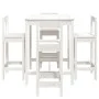 Garden table set and high stools 5 pieces white pine wood by vidaXL, Garden sets - Ref: Foro24-3154741, Price: 285,17 €, Disc...