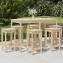 Garden table and high stools 7 pieces solid pine wood by vidaXL, Garden sets - Ref: Foro24-3154755, Price: 423,94 €, Discount: %