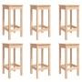 Hoher Gartentisch und Hocker 7 Stück massives Zirbenholz von vidaXL, Gartensets - Ref: Foro24-3154755, Preis: 430,71 €, Rabat...