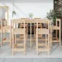 Garden table set and high stools 7 pieces solid pine wood by vidaXL, Garden sets - Ref: Foro24-3154760, Price: 377,31 €, Disc...