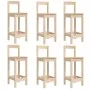 Garden table set and high stools 7 pieces solid pine wood by vidaXL, Garden sets - Ref: Foro24-3154760, Price: 377,31 €, Disc...