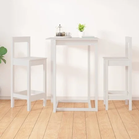 Hocker 2 Stück massives Kiefernholz weiß 40x41,5x112 cm von vidaXL, Essstühle - Ref: Foro24-822143, Preis: 98,05 €, Rabatt: %