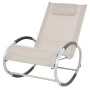 Cream-colored garden rocking chair made of textilene by vidaXL, Garden chairs - Ref: Foro24-47782, Price: 125,34 €, Discount: %