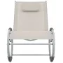 Cream-colored garden rocking chair made of textilene by vidaXL, Garden chairs - Ref: Foro24-47782, Price: 125,34 €, Discount: %