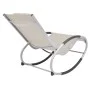 Cream-colored garden rocking chair made of textilene by vidaXL, Garden chairs - Ref: Foro24-47782, Price: 125,34 €, Discount: %