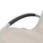 Cream-colored garden rocking chair made of textilene by vidaXL, Garden chairs - Ref: Foro24-47782, Price: 125,34 €, Discount: %