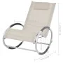 Silla mecedora de jardín de textilene color crema de vidaXL, Sillas de jardín - Ref: Foro24-47782, Precio: 125,34 €, Descuent...