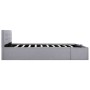 Hydraulisches Canapébett mit LED-Aufbewahrung aus hellgrauem Stoff, 160 x 200 cm von vidaXL, Betten und Lattenroste - Ref: Fo...