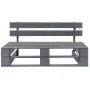 Gartensofa aus Paletten mit Kissen aus rotem Zirbenholz von vidaXL, Outdoor-Sofas - Ref: Foro24-275289, Preis: 114,71 €, Raba...