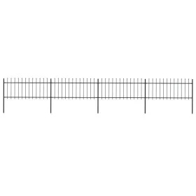 Gartenzaun mit Speerspitzen Stahl schwarz 6,8x0,8 m von vidaXL, Zaunpaneele - Ref: Foro24-277605, Preis: 194,77 €, Rabatt: %