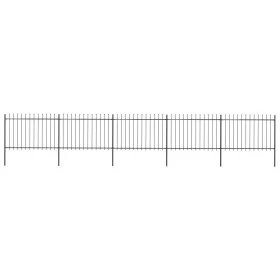 Garden fence with black steel spear points 8.5x1.2 m by vidaXL, fence panels - Ref: Foro24-277624, Price: 321,07 €, Discount: %