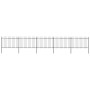 Garden fence with black steel spear points 8.5x1.2 m by vidaXL, fence panels - Ref: Foro24-277624, Price: 271,55 €, Discount: %