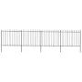 Gartenzäune mit schwarzen Stahllanzenspitzen 6,8x1,5 m von vidaXL, Zaunpaneele - Ref: Foro24-277632, Preis: 273,15 €, Rabatt: %