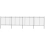 Valla de jardín con puntas de lanza acero negro 6,8x1,5 m by vidaXL, fence panels - Ref: Foro24-277632, Price: 271,77 €, Disc...