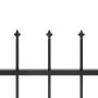 Valla de jardín con puntas de lanza acero negro 6,8x1,5 m by vidaXL, fence panels - Ref: Foro24-277632, Price: 271,77 €, Disc...