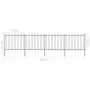 Gartenzäune mit schwarzen Stahllanzenspitzen 6,8x1,5 m von vidaXL, Zaunpaneele - Ref: Foro24-277632, Preis: 273,15 €, Rabatt: %