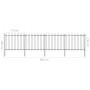 Gartenzäune mit schwarzen Stahllanzenspitzen 6,8x1,5 m von vidaXL, Zaunpaneele - Ref: Foro24-277632, Preis: 271,77 €, Rabatt: %