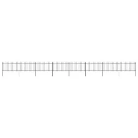 Gartenzäune mit schwarzen Stahllanzenspitzen 13,6x1 m von vidaXL, Zaunpaneele - Ref: Foro24-277618, Preis: 452,61 €, Rabatt: %