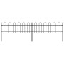 Valla de jardín con puntas de aro acero negro 3,4x0,6 m by vidaXL, fence panels - Ref: Foro24-277639, Price: 101,37 €, Discou...