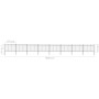 Gartenzäune mit schwarzen Stahlspitzen 13,6x1,2 m von vidaXL, Zaunpaneele - Ref: Foro24-277672, Preis: 485,16 €, Rabatt: %