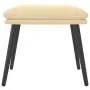 Reposapiés de terciopelo crema blanco 45x29,5x35 cm de vidaXL, Otomanas - Ref: Foro24-341513, Precio: 35,57 €, Descuento: %