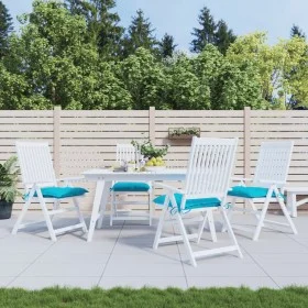 Stuhlkissen 4 Einheiten türkis Stoff 40x40x7 cm von vidaXL, Kissen für Stühle und Sofas - Ref: Foro24-361505, Preis: 38,50 €,...