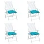Chair cushions 4 units turquoise fabric 40x40x7 cm by vidaXL, Cushions for chairs and sofas - Ref: Foro24-361505, Price: 38,5...