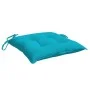 Chair cushions 4 units turquoise fabric 40x40x7 cm by vidaXL, Cushions for chairs and sofas - Ref: Foro24-361505, Price: 38,5...